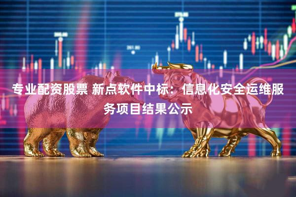 专业配资股票 新点软件中标：信息化安全运维服务项目结果公示